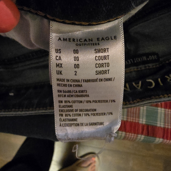 American Eagle Women’s Dark Wash Skinny Jeans – Size 2 Curvy - Picture 6 of 6